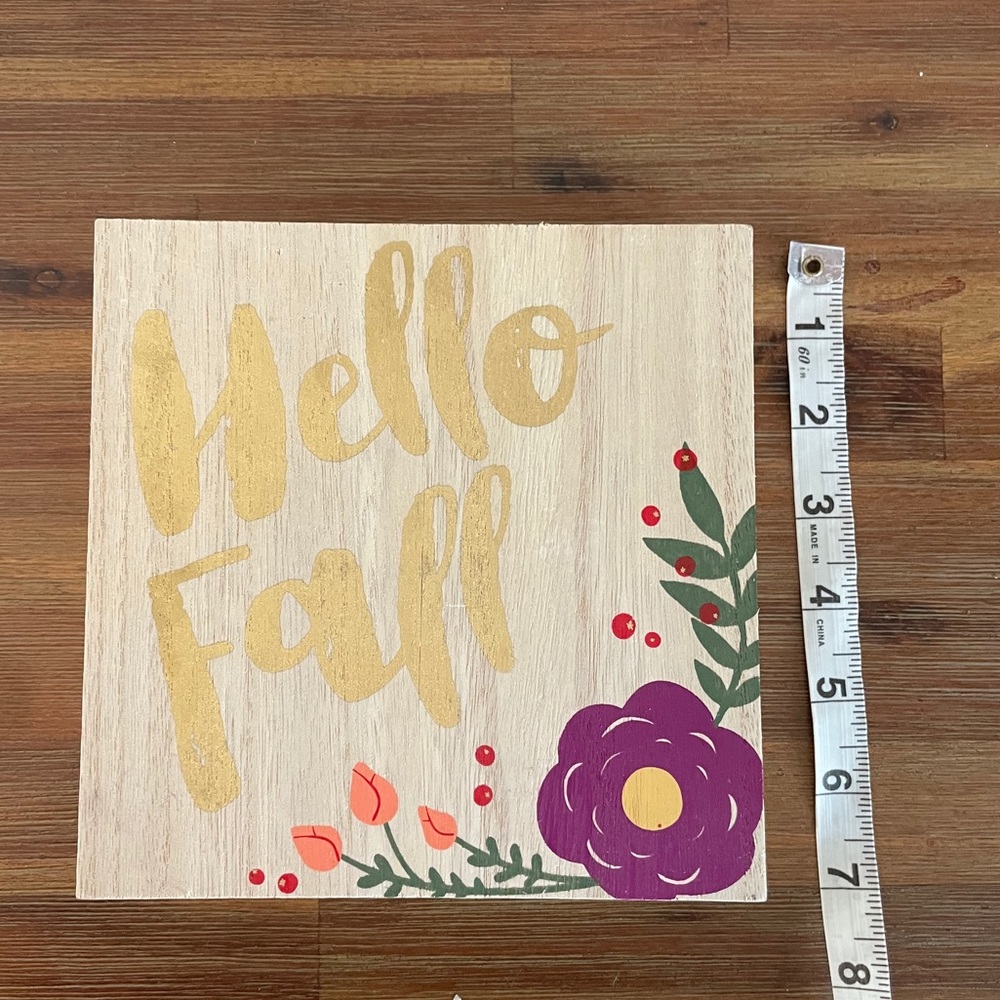 Hello Fall Sign - Picture 4 of 5